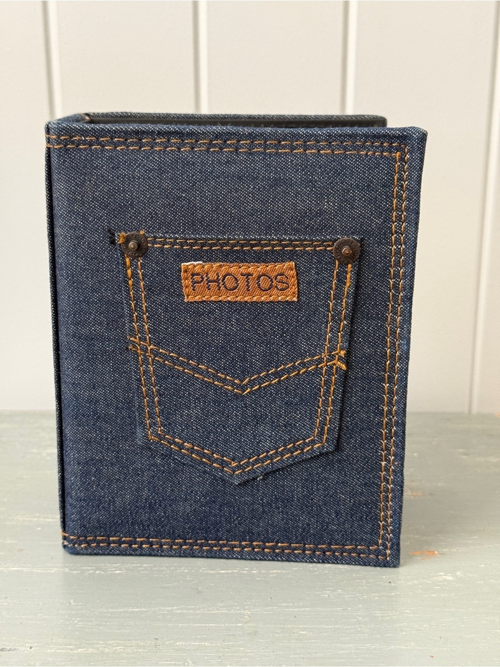 Denim Jean Pocket Photo Album | Keepsake | Photo Memories | Gift